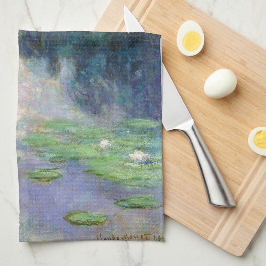 Pond met water Lilies Monet Fine Art Theedoek (Quarter Fold)