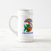 Pond Mile 4 Team Champions Logo Beer Stein Bierpul (Links)