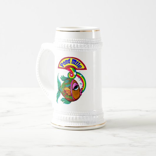 Pond Mile Logo Beer Stein Bierpul (Voorkant links)