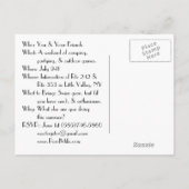 Pond Mile Post Card Uitnodiging Briefkaart (Achterkant)