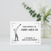 Pond Mile Post Card Uitnodiging Briefkaart (Staand voorkant)