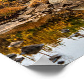 Pond op de bergen // Rocks en Bomen Poster (Hoek)