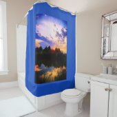 Pond op Sunset Shower Curtain Douchegordijn (In situ)