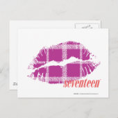 Pond Paars Briefkaart (Voorkant / Achterkant)