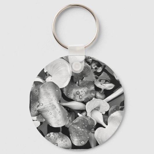 Pond Plant en zwart-wit Sleutelhanger (Voorkant)