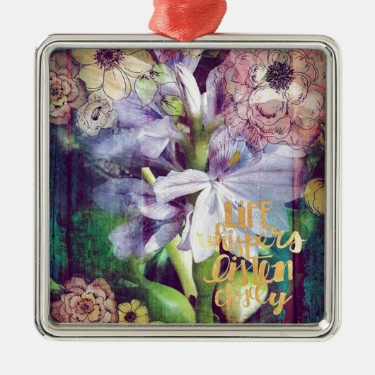 Pond Plant Flowers Metalen Ornament (Voorkant)