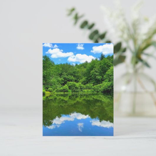 Pond Reflection Briefkaart (Staand voorkant)