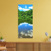 Pond Reflection Canvas Afdruk (Insitu (Woonkamer))