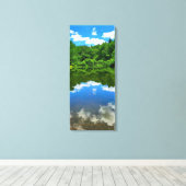 Pond Reflection Canvas Afdruk (Insitu (Houten vloer))