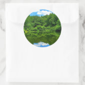 Pond Reflection Ronde Sticker (Tas)