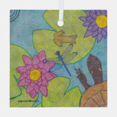 Pond Scene - Glas Ornament (Achterkant)