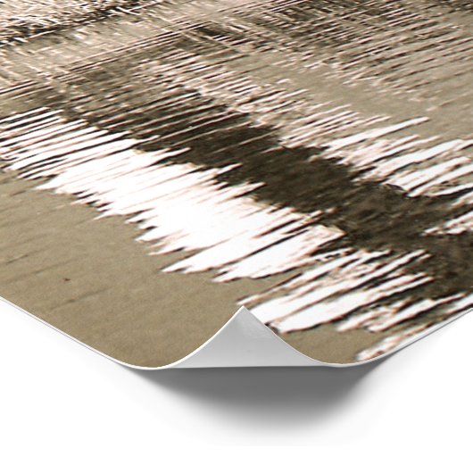 Pond Sepia-foto Poster (Hoek)