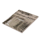 Pond Sepia Fotograaf Tegel Trivet Tegeltje (Zijkant)