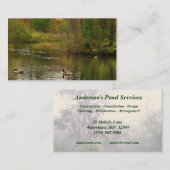 Pond Services Visitekaartje (Voorkant / Achterkant)