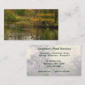 Pond Services Visitekaartje (Voorkant / Achterkant)