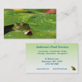 Pond Services Visitekaartje (Voorkant / Achterkant)