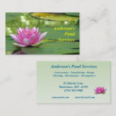 Pond Services Visitekaartje (Voorkant / Achterkant)
