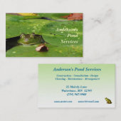 Pond Services Visitekaartje (Voorkant / Achterkant)