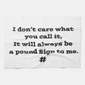 Pond Sign. Theedoek (Horizontaal)