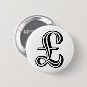 Pond Sign - Zwart Ronde Button 5,7 Cm (Voorkant /achterkant)