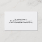 Pond Stones | Sessie voor back-massage Visitekaartje (Achterkant)