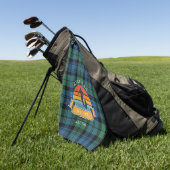 Pond Tartan Vaders Dag Beste vader op maat Golfhanddoek (Groen)