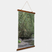 Pond under the Trees Wood Topped Tapestry Hangend Wandkleed (Gebogen)