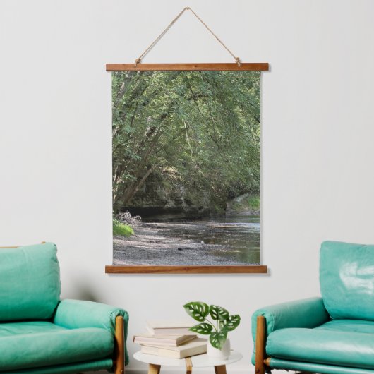 Pond under the Trees Wood Topped Tapestry Hangend Wandkleed (Woonkamer)