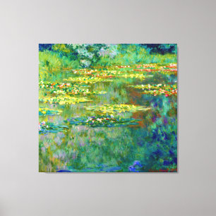 Pond van watergelilies van Claude Monet Canvas Afdruk