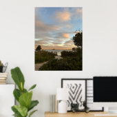 Pond Waterscape Sunset Photo Poster (Thuiskantoor)