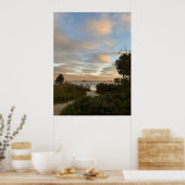 Pond Waterscape Sunset Photo Poster (Keuken)