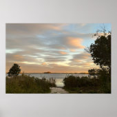 Pond Waterscape Sunset Photo Poster (Voorkant)