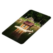 Pond with bird house magneet (Linkerzijde)