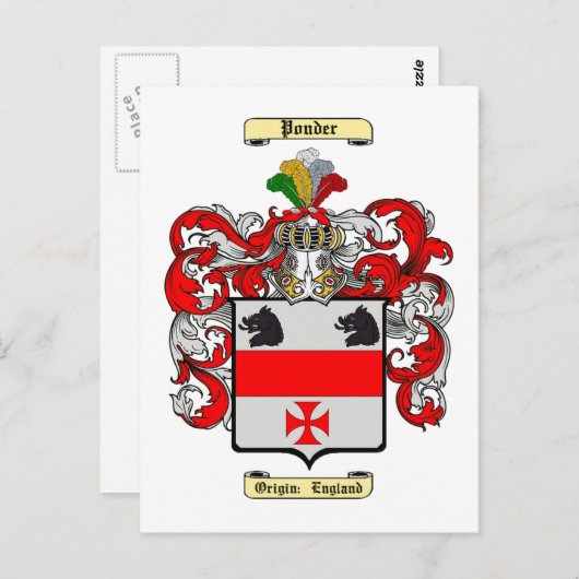 Ponder Briefkaart (Voorkant / Achterkant)