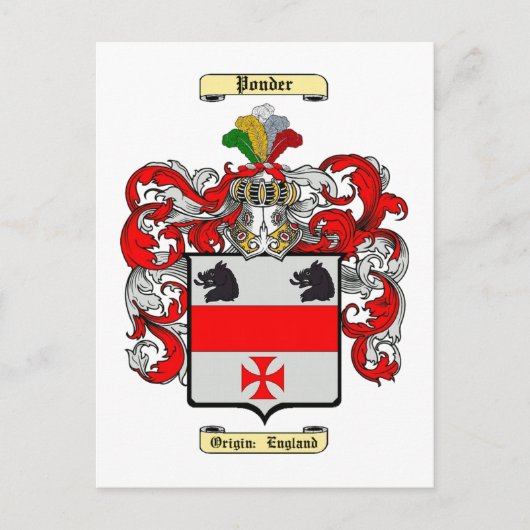 Ponder Briefkaart (Voorkant)