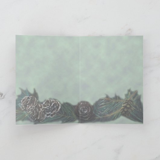 Pondering Beer Wenskaart Kaart (Binnen)