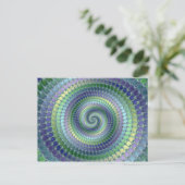 Pondering - Fractal Briefkaart (Staand voorkant)