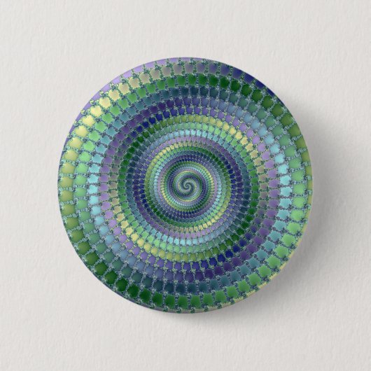 Pondering - Fractal Ronde Button 5,7 Cm (Voorkant)