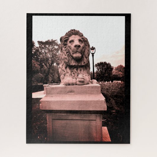 Pondering Lion Legpuzzel (Verticaal)