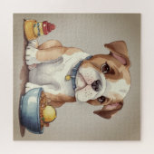 Pondering little Bulldog Legpuzzel (Horizontaal)