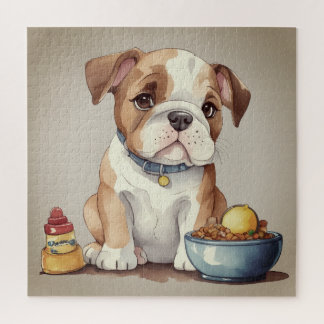 Pondering little Bulldog Legpuzzel