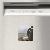 Pondering Parisian Gargoyle Magneet (Insitu (Vaatwasser))