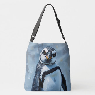 Pondering Penguin Crossbody Tas