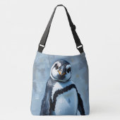 Pondering Penguin Crossbody Tas (Voorkant)