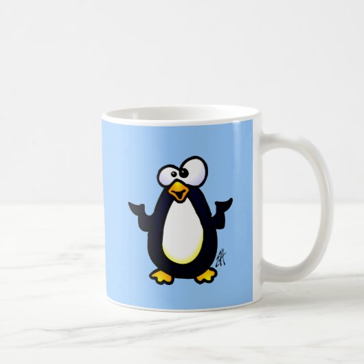 Pondering Penguin Koffiemok (Rechts)