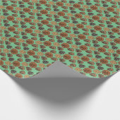 Ponderosa Pine Cone Wrapping Paper 2 Cadeaupapier (Hoek)