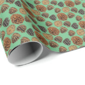 Ponderosa Pine Cone Wrapping Paper 2 Cadeaupapier (Rol Hoek)