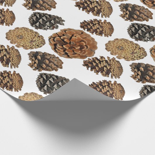 Ponderosa Pine Cone Wrapping Paper Cadeaupapier (Hoek)