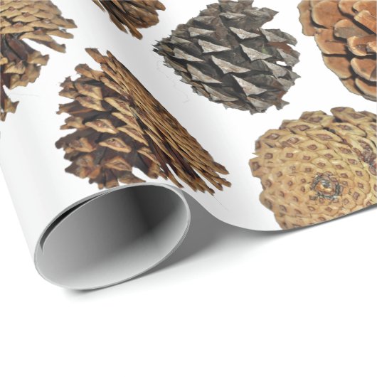 Ponderosa Pine Cone Wrapping Paper Cadeaupapier (Rol Hoek)