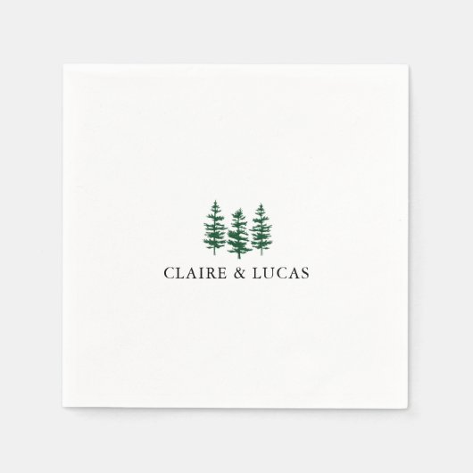 Ponderosa Pines Napkins Servet (Voorkant)